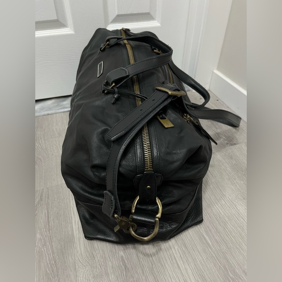 John Varvatos Morrison Leather Duffel Bag - Picture 12 of 16